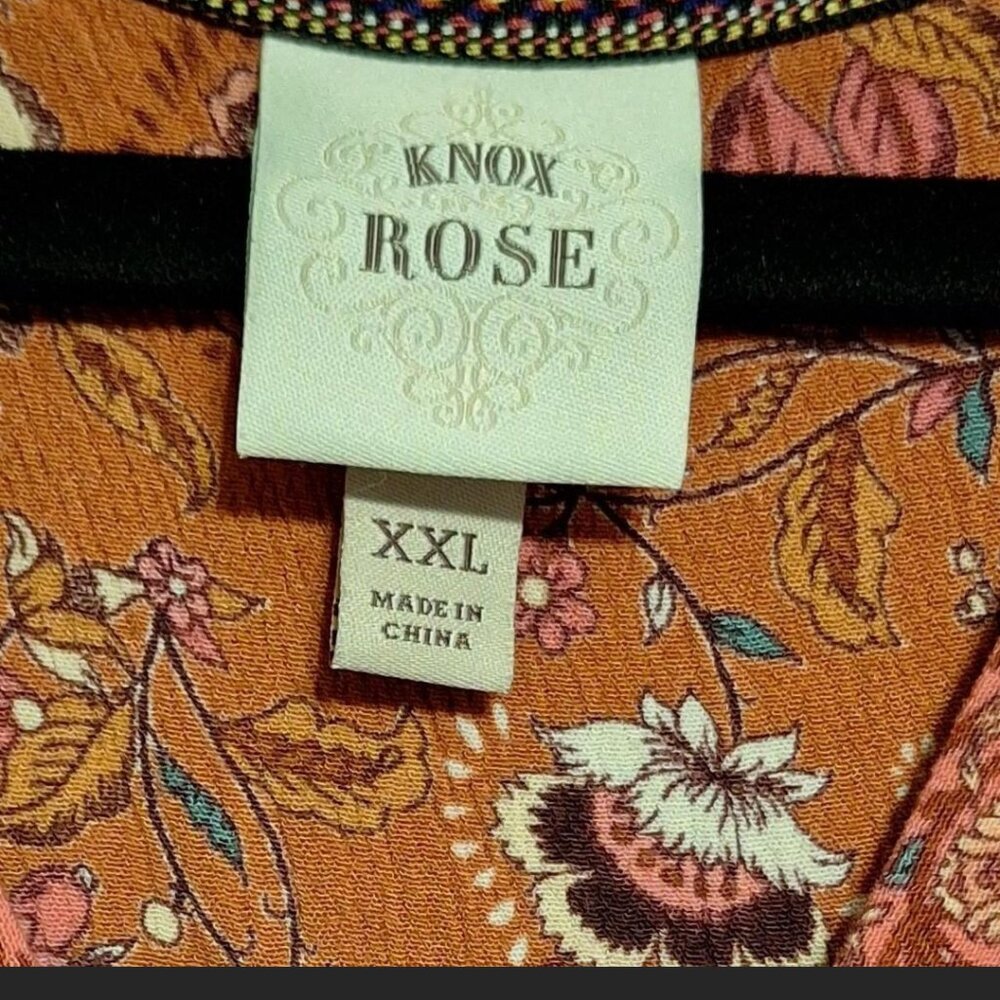Knox Rose, fall colors, maxi dress, size XXL - Picture 5 of 6